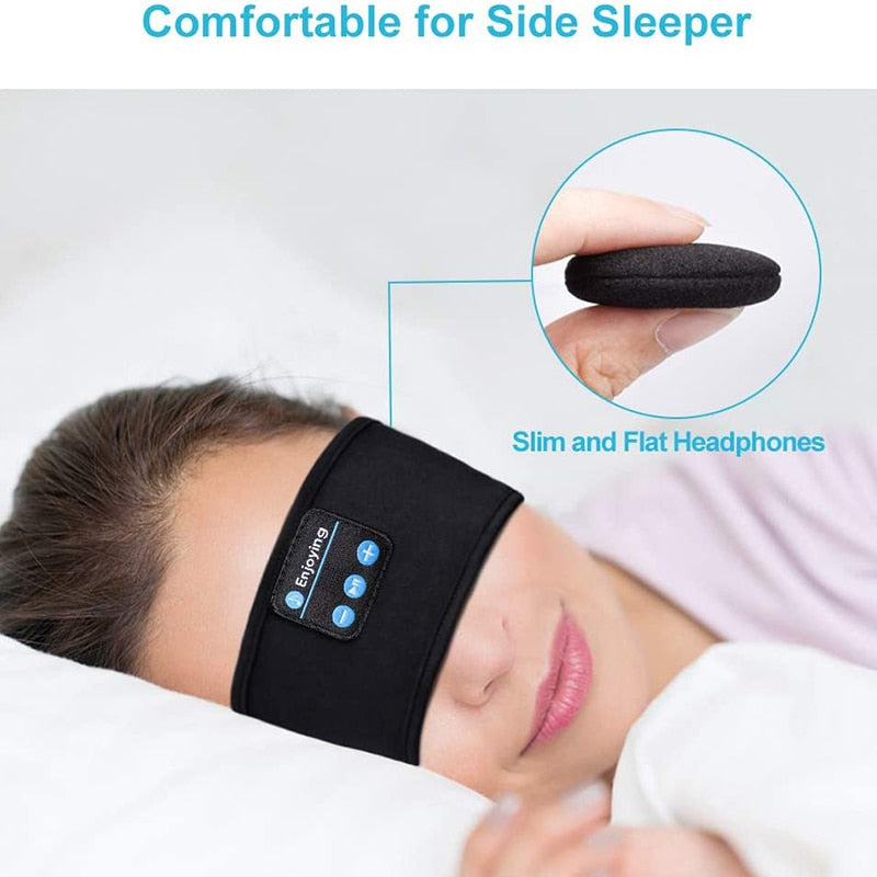 Experience Comfort and Sound: Wireless Bluetooth Sleeping Headphones Headband for Side Sleepers and Sports Enthusiasts