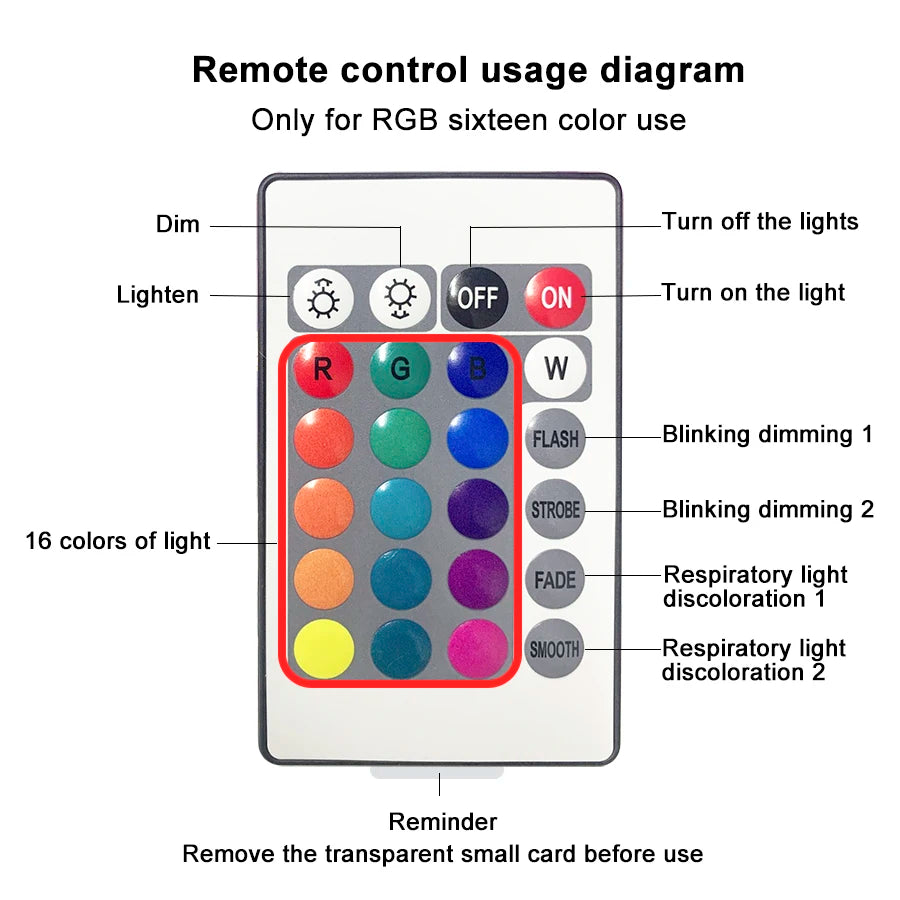 Ocean Wave Aurora Projector Light with 16 Dynamic Colors and Remote Control - RGB Dimmable Flame Crystal Lamp for Living Room Decor