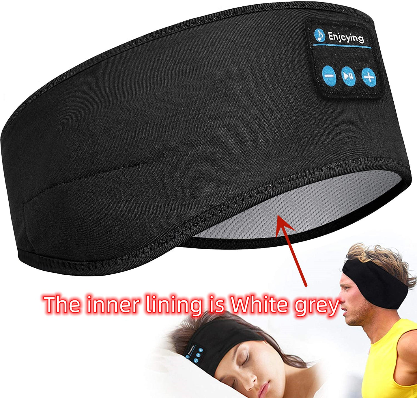 Experience Comfort and Sound: Wireless Bluetooth Sleeping Headphones Headband for Side Sleepers and Sports Enthusiasts
