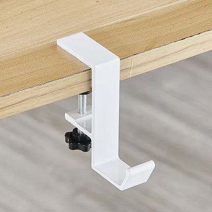 Elevate Your Space with the 1/2Pc Adjustable Desk Edge Hook - Perfect for Gaming Headsets, Backpacks, and More!